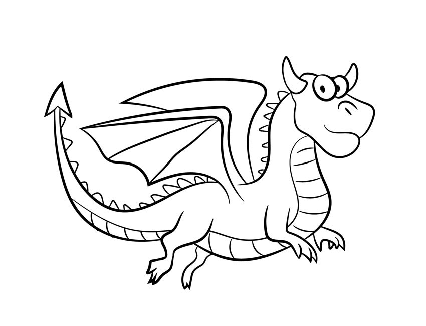 Coloring Page Dragon