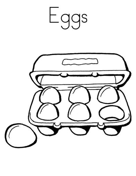 Coloring Page Eggs