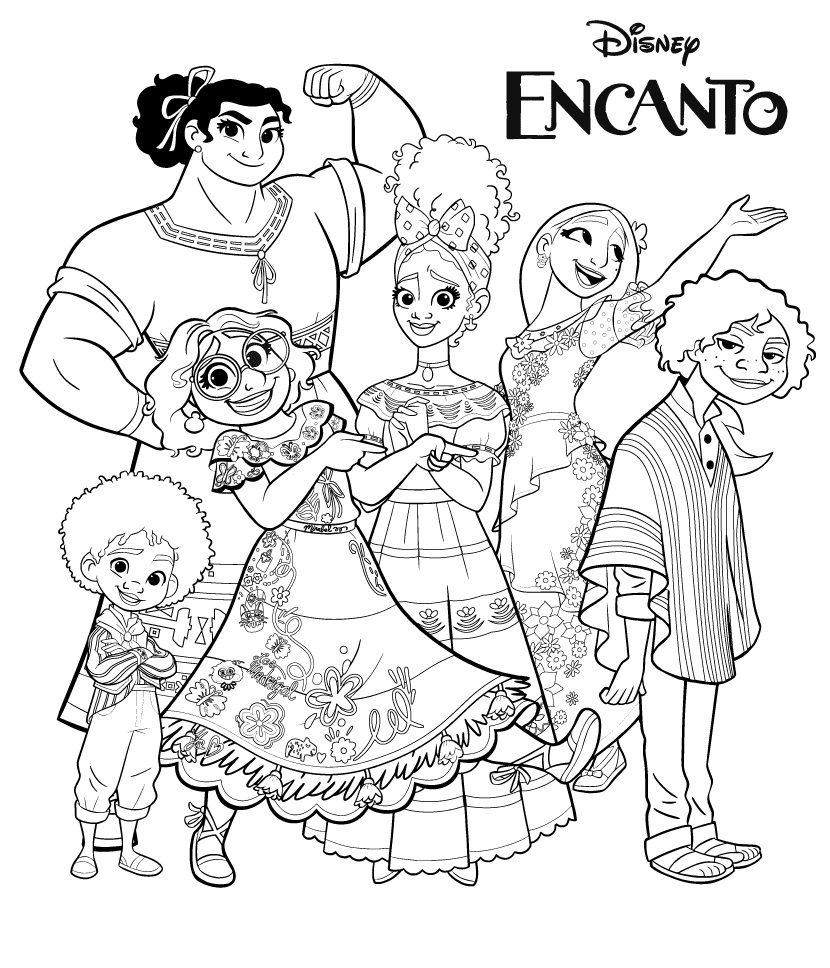 Coloring Page Encanto