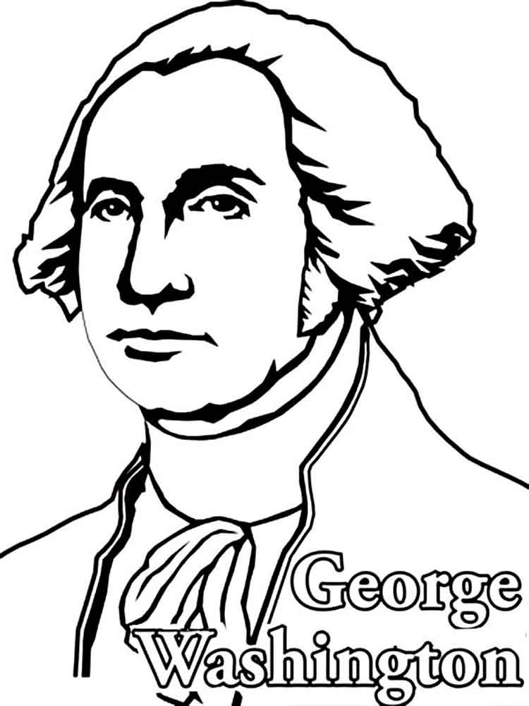 Coloring Page George Washington