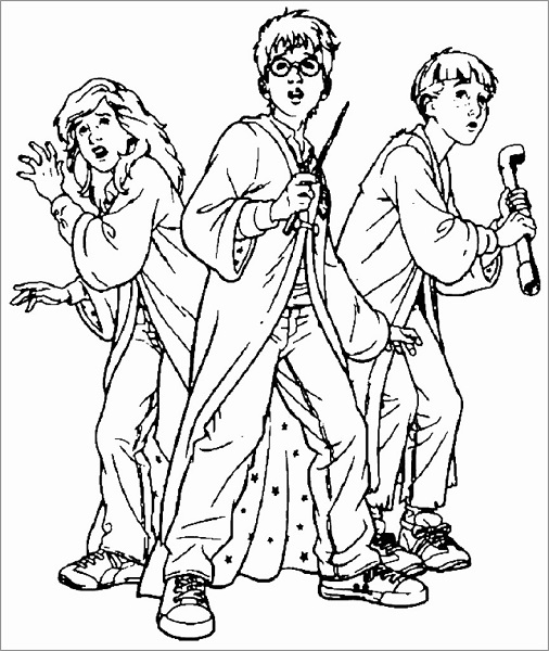 Coloring Page Harry Potter