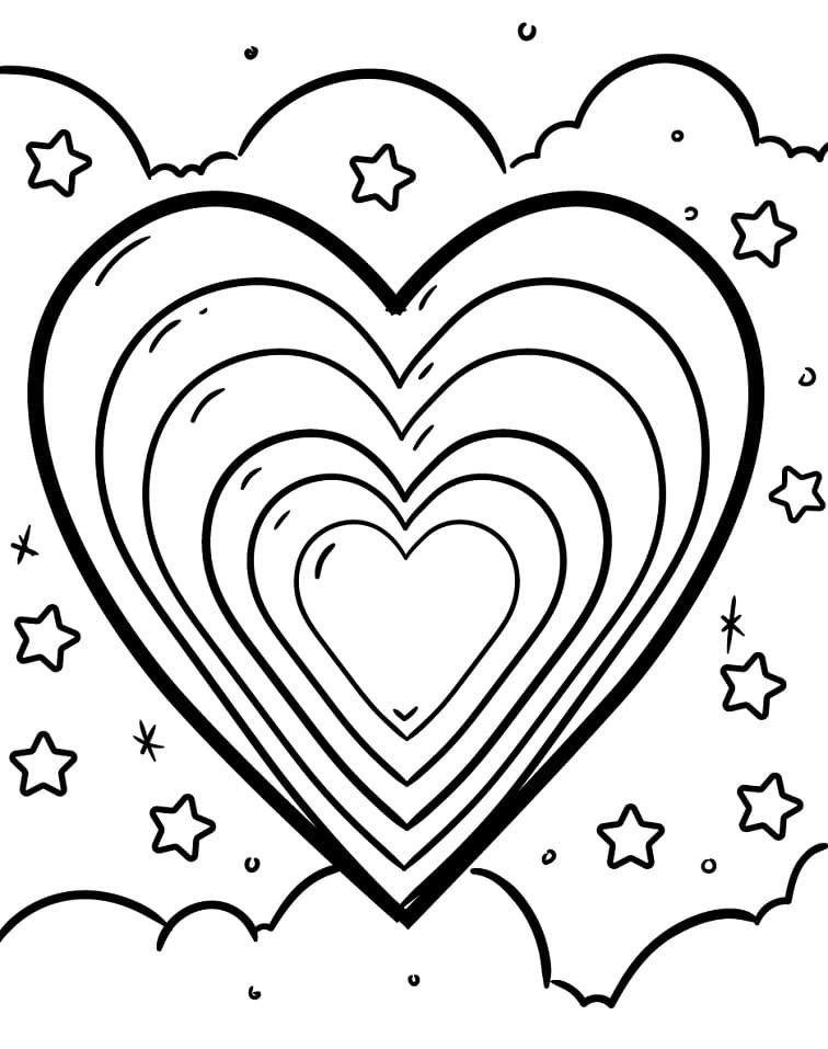 Coloring Page Heart