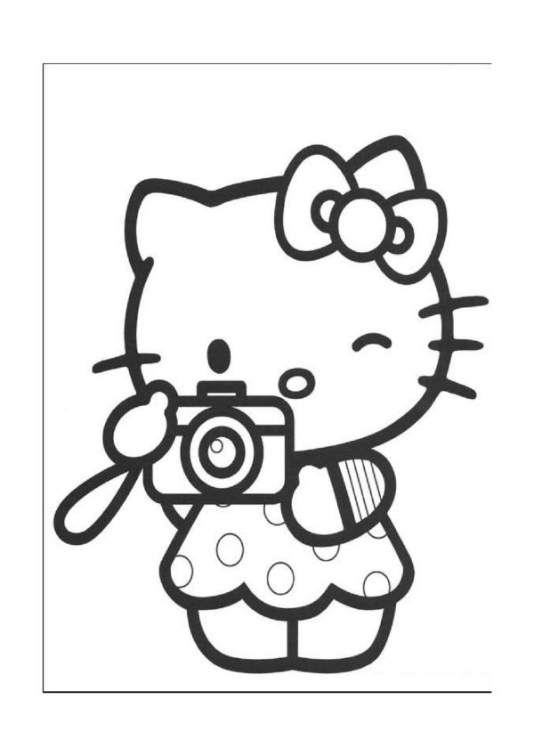 Coloring Page Hello Kitty