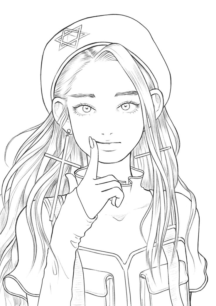 Coloring Page Human