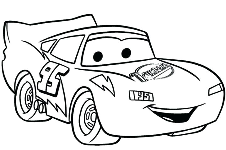 coloring page lightning mcqueen