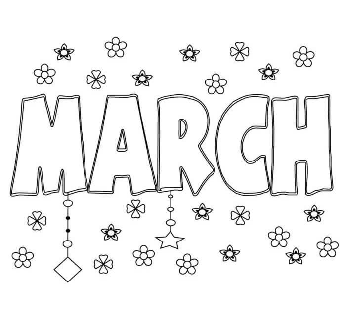 Coloring Page March