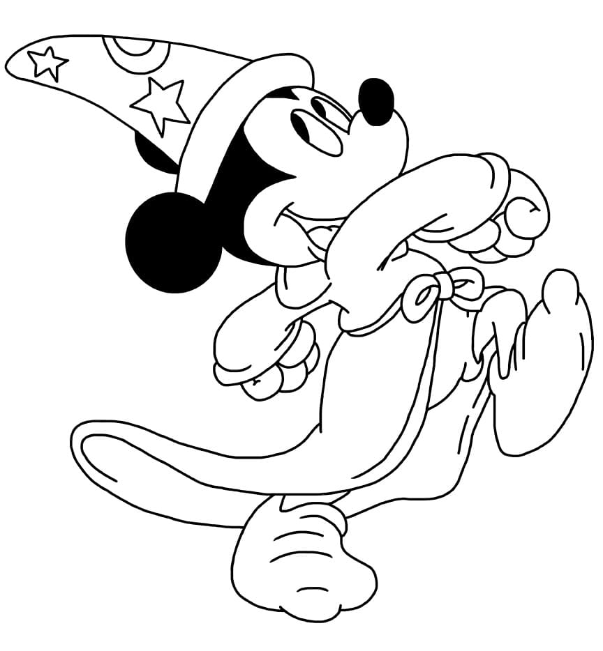 Coloring Page Mickey Mouse