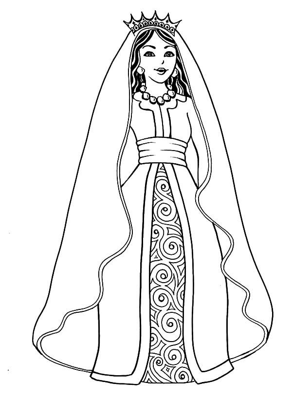 Coloring Page Queen Esther