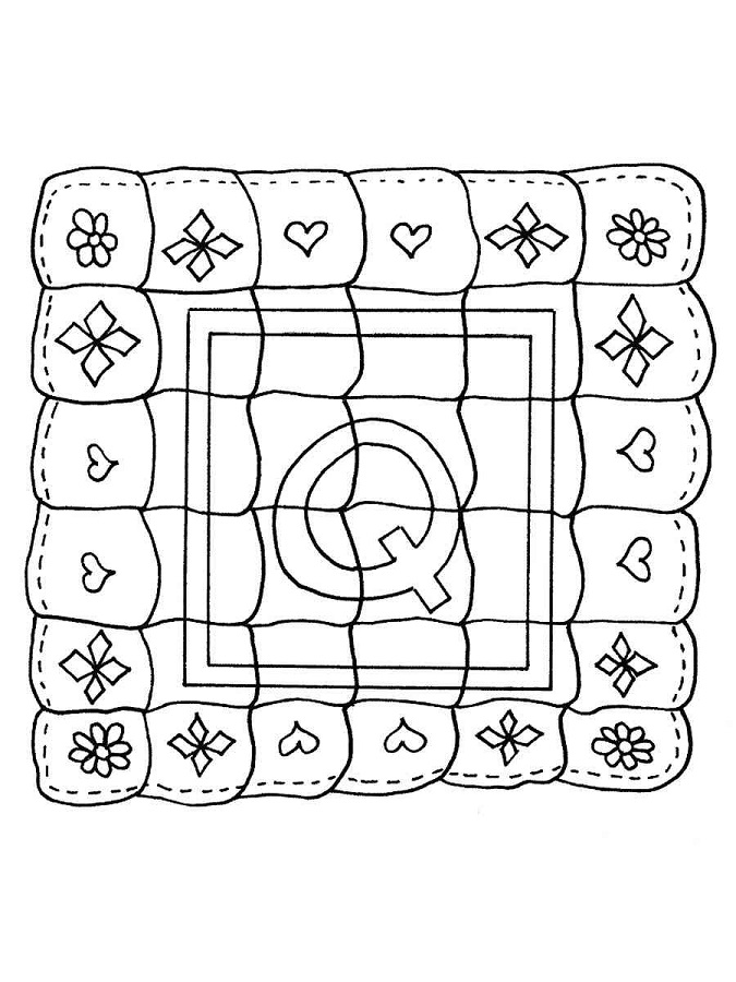 Coloring Page Quilt