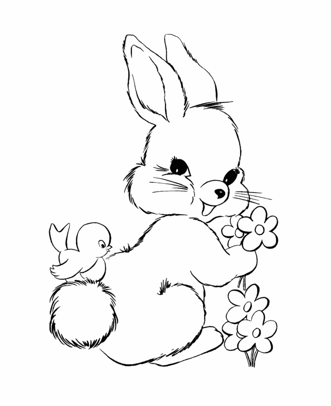 Coloring Page Rabbit