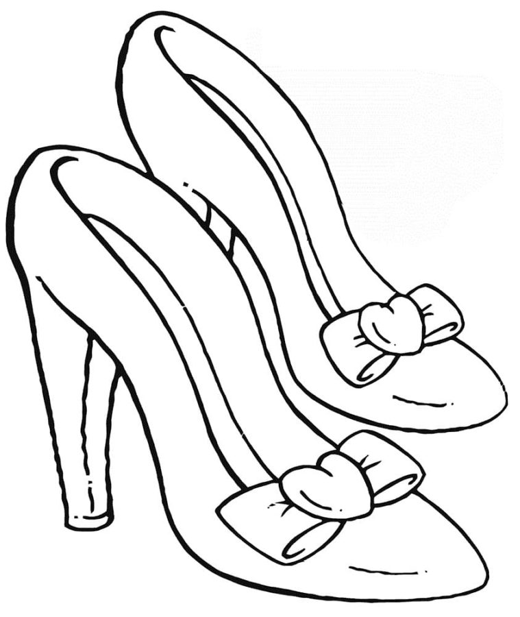 Coloring Page Shoes