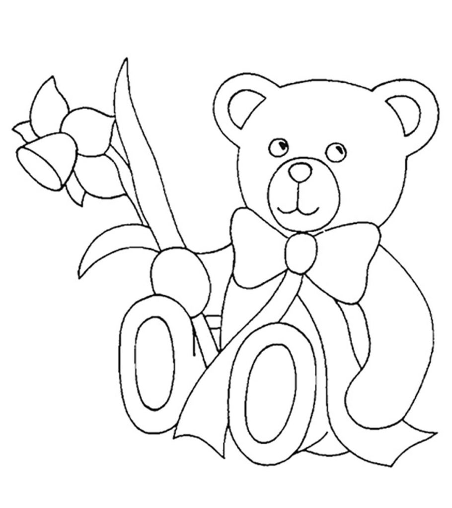Coloring Page Teddy Bear