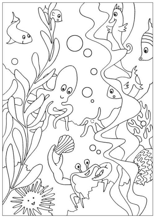 Coloring Page Under The Sea