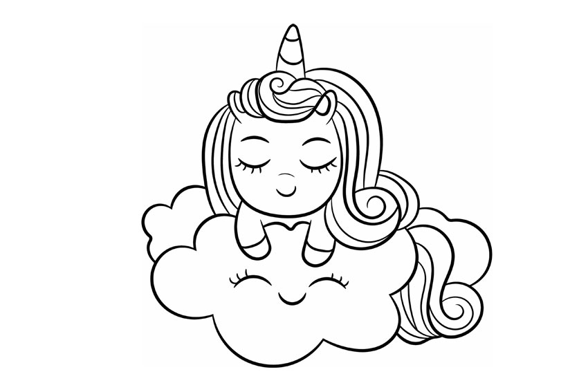 Coloring Page Unicorn Printable