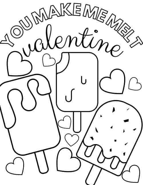 Coloring Page Valentines Day