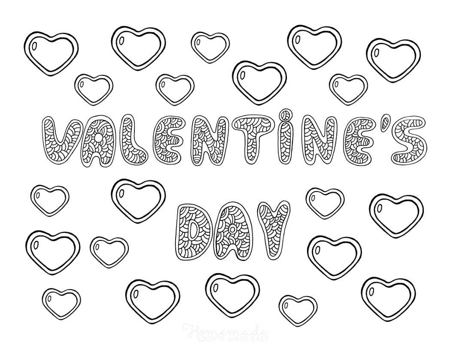 Coloring Page Valentines