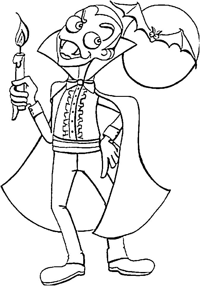 Coloring Page Vampire