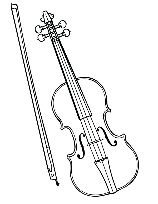 Coloring Page Violin