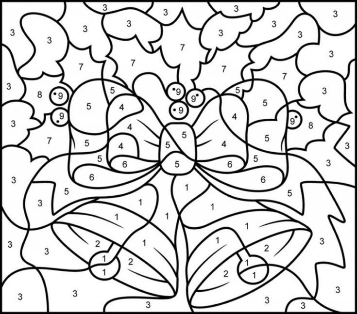 coloring page with numbers