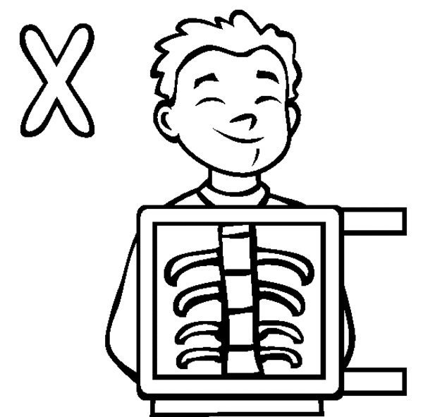 Coloring Page X Ray