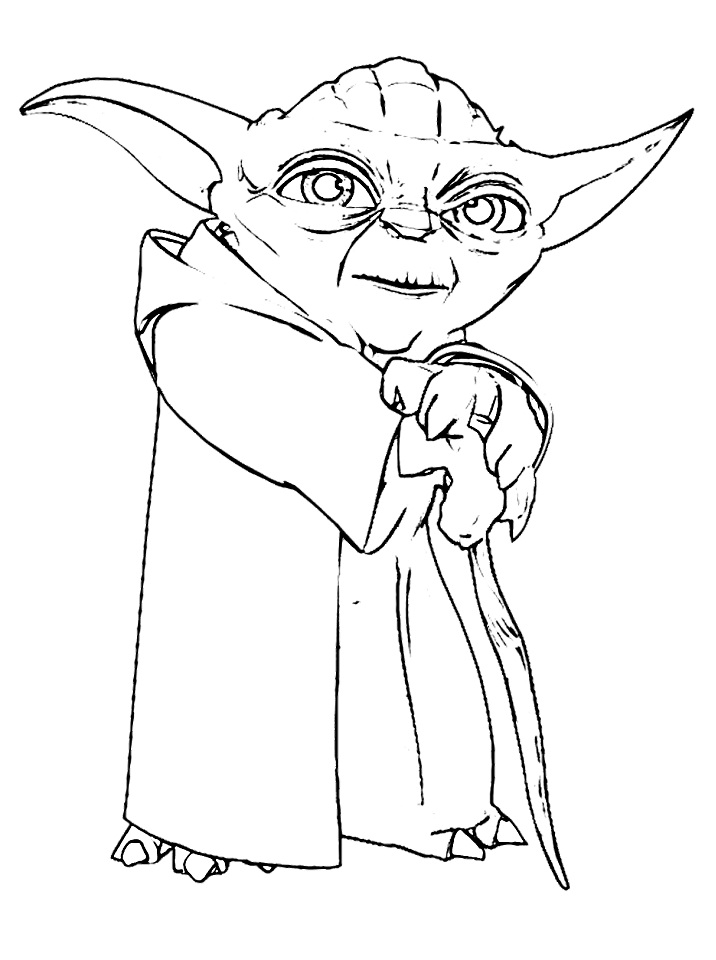 Coloring Page Yoda