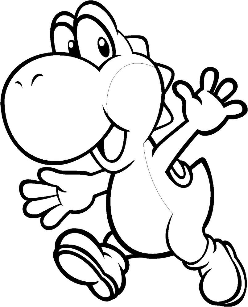 Coloring Page Yoshi