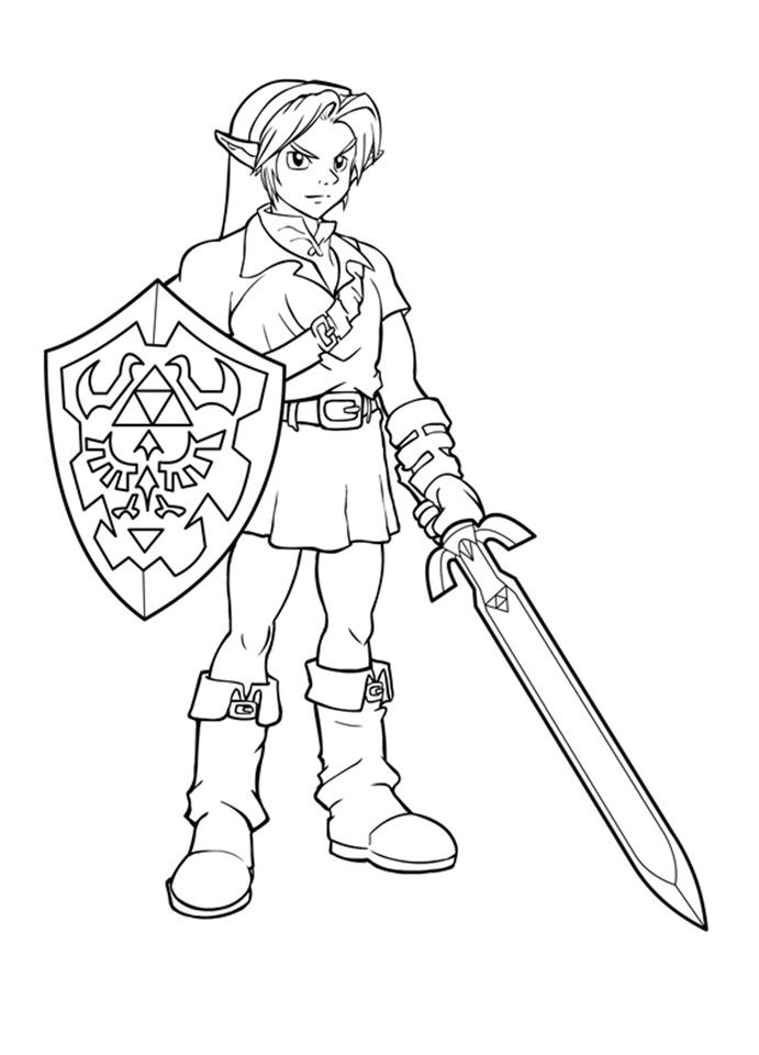 Coloring Page Zelda