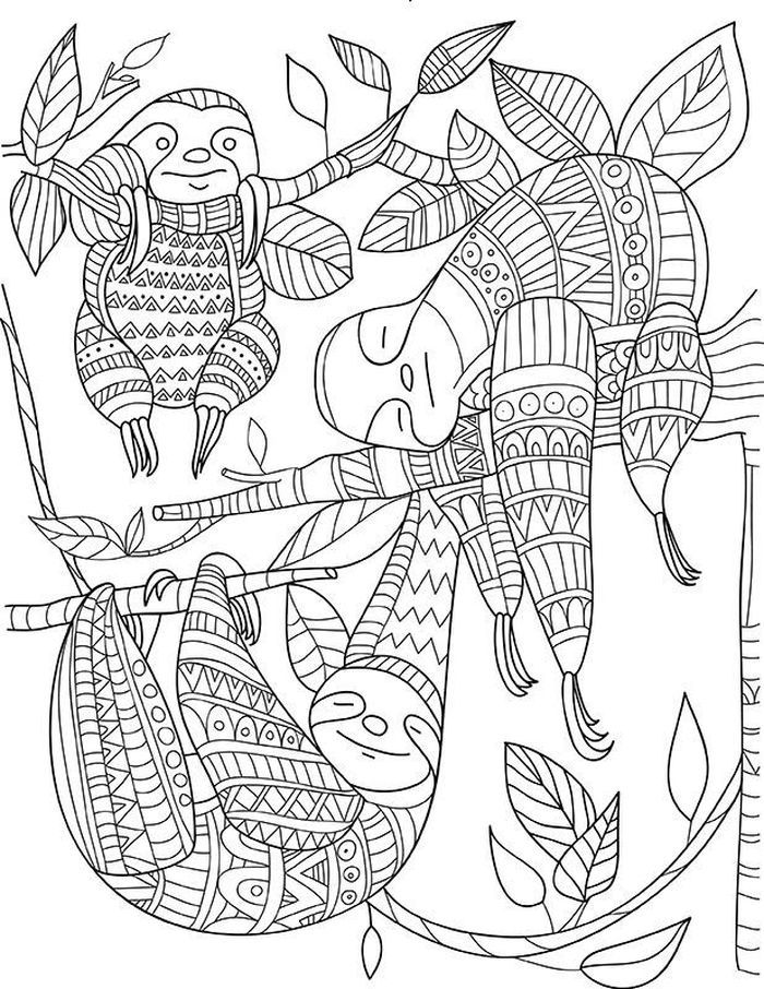 Coloring Page Zentangle