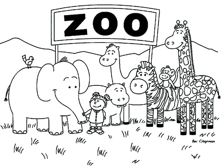 Coloring Page Zoo