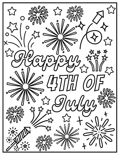 Coloring Pages 4th of July Printable