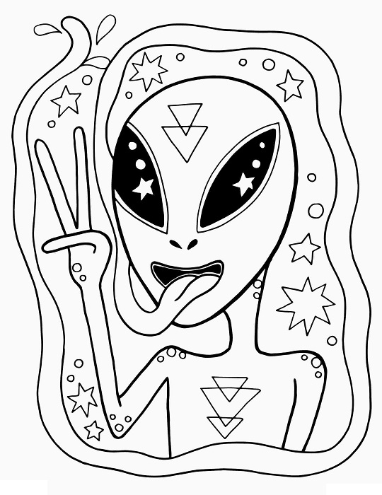 Coloring Pages Alien