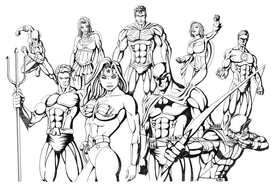 Coloring Pages All Super Heroes