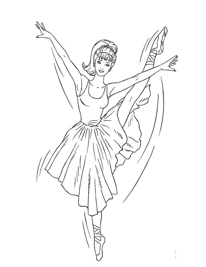 Coloring Pages Ballet Dancer