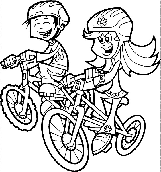 Coloring Pages Bikes
