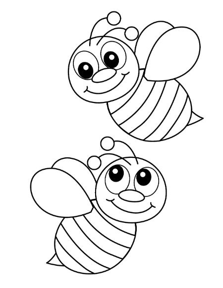 Coloring Pages Bumblebees Insects