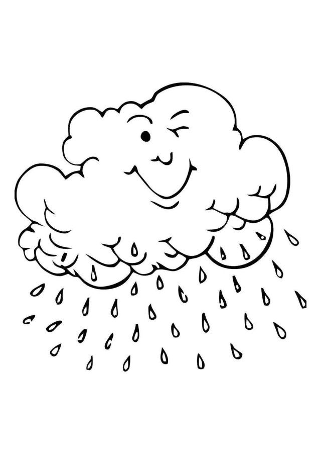 coloring pages clouds and water
