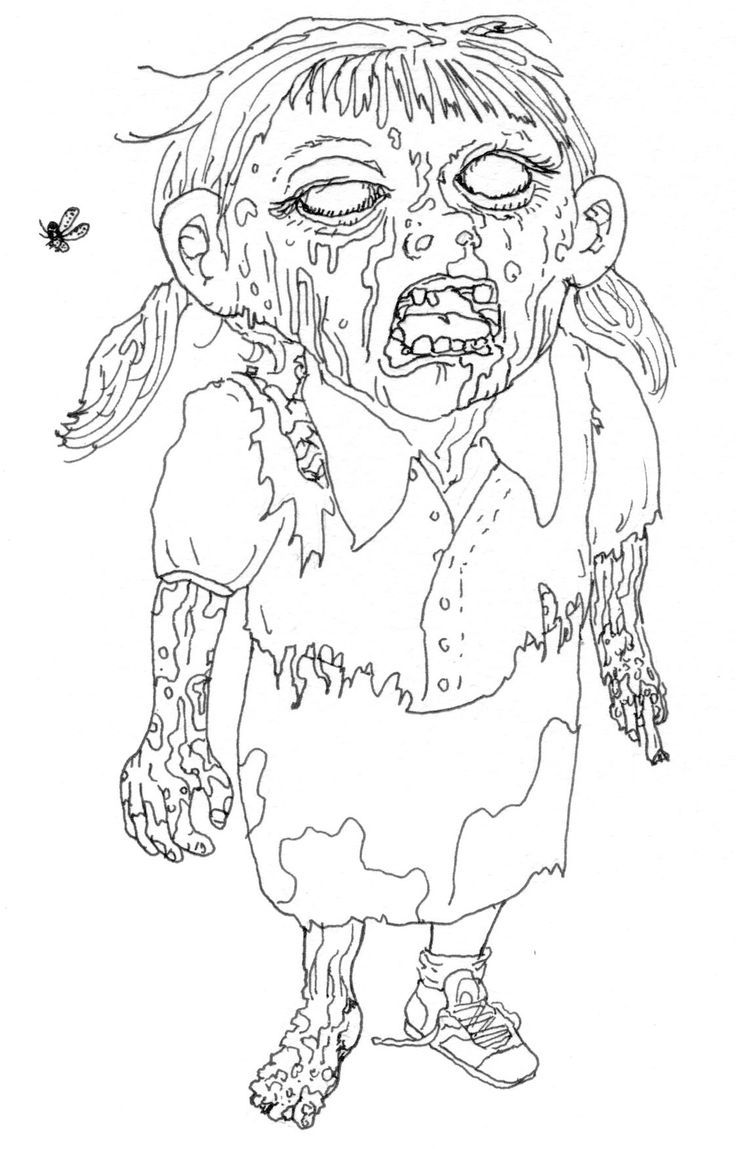 coloring pages coloring pictures of the girl from zombie