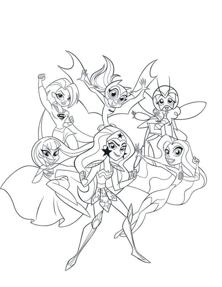 Coloring Pages DC Super Hero Girls