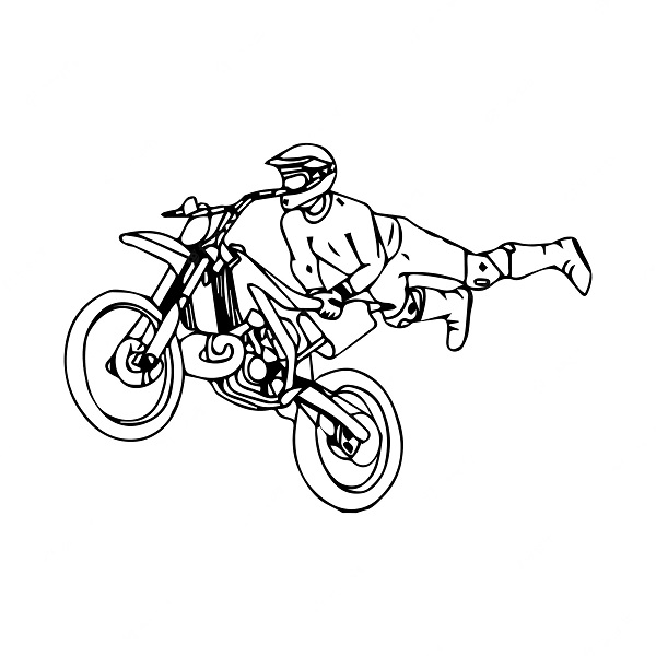 Coloring Pages Dirt Bike