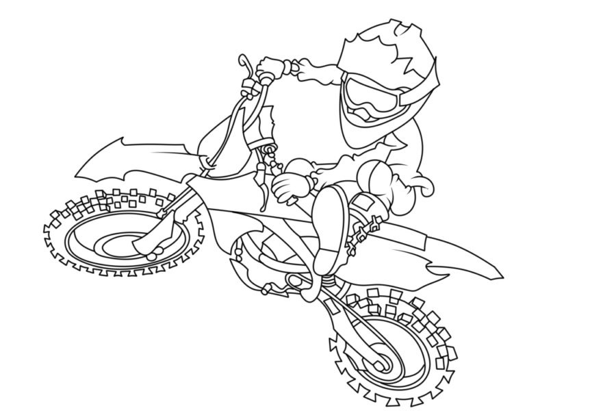Coloring Pages Dirt Bikes