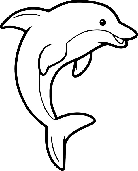 coloring pages dolphin