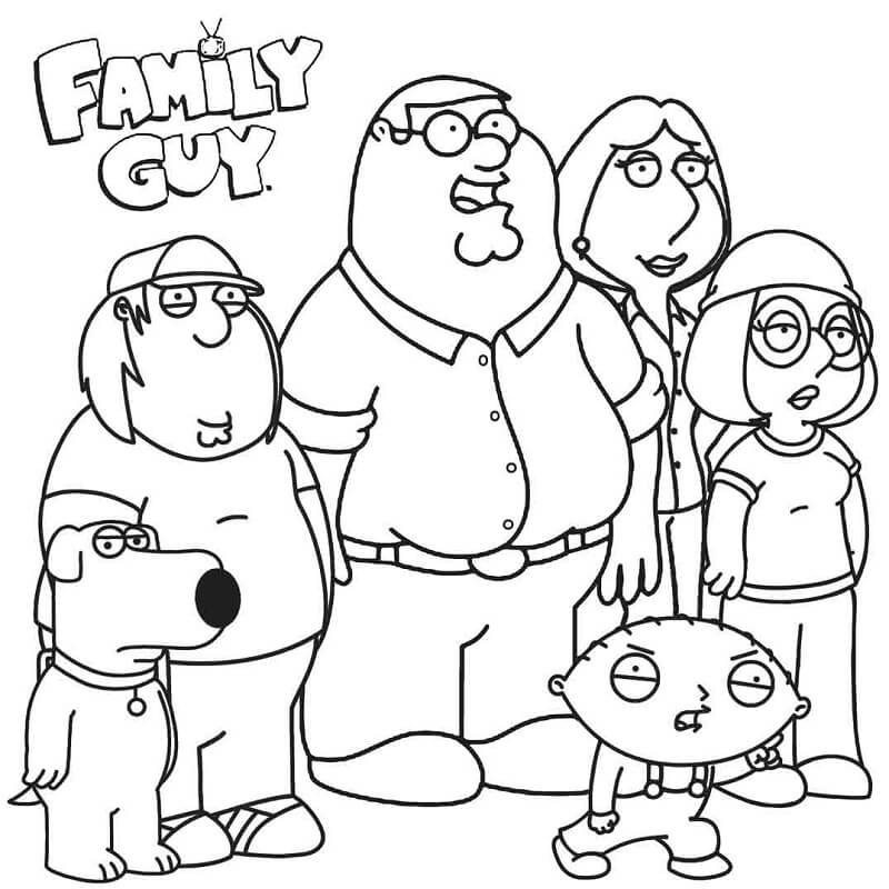 Coloring Pages Family Guy