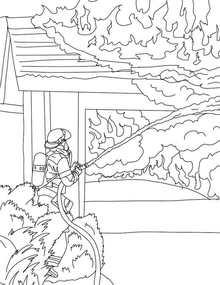 coloring pages fire and water
