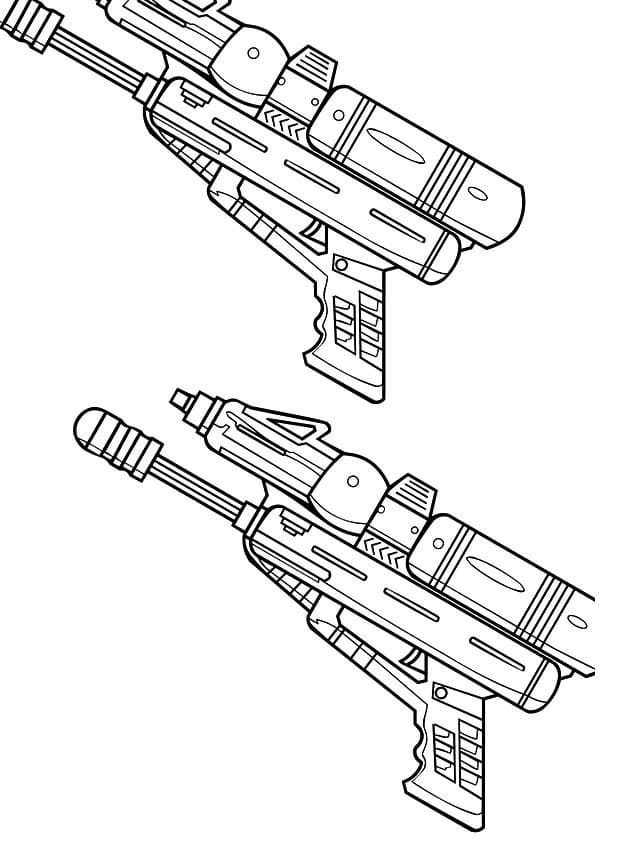 coloring pages for boys water guns