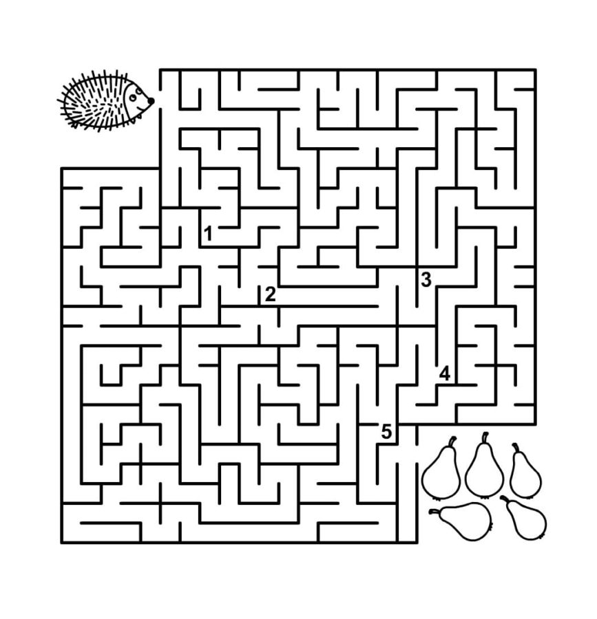 Coloring Pages for High School Maze