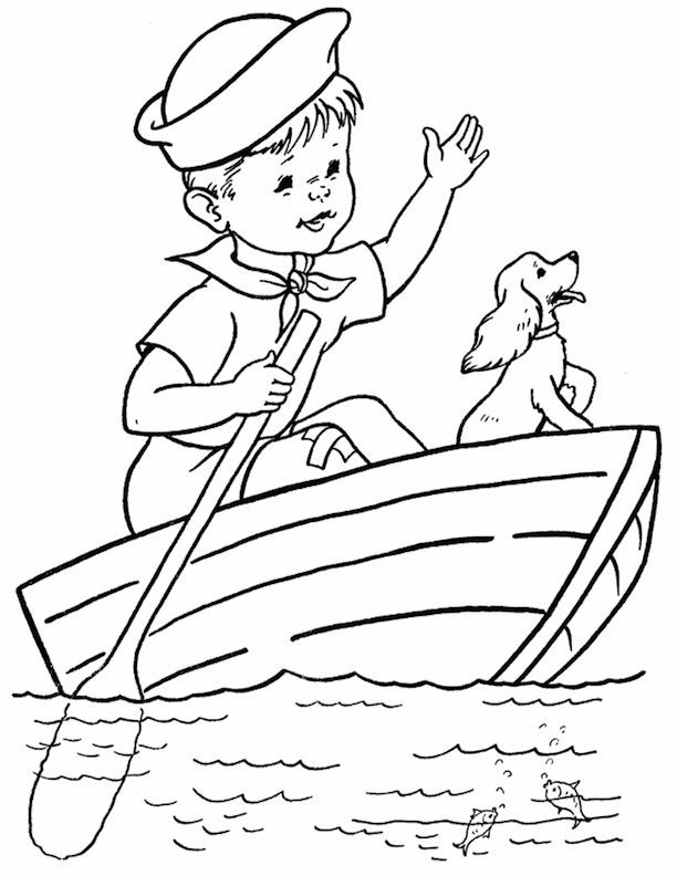 coloring pages for kids about water