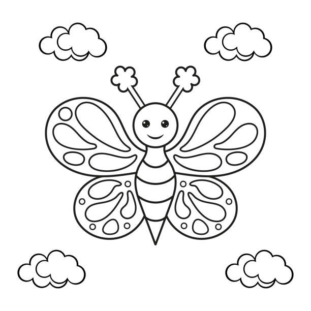 coloring pages for kids butterfly