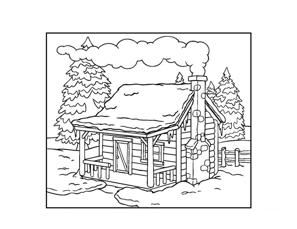 coloring pages for kids winter theme