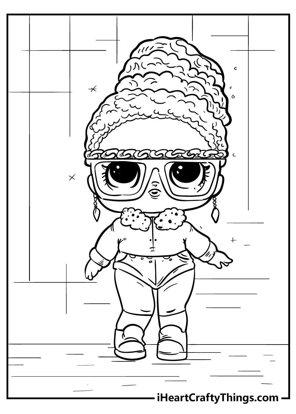 coloring pages for lol dolls