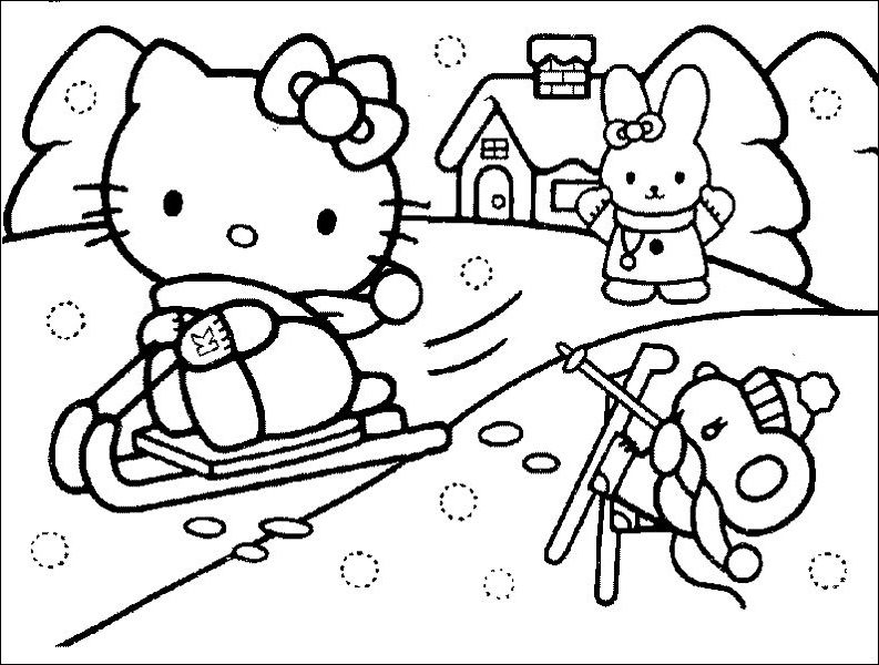 coloring pages for preschoolers winter